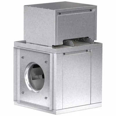 Dayton In-Line Duct Blower: 16 in Wheel, Belt Drive - Belt-Drive Blowers without Drive