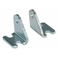 Pivot mounting bracket for pneumatic or hydraulic cylinders, designed to fit a 1 1/2 in bore diameter with a 1 1/2 in overall length. Constructed of aluminum, it allows pivoting motion at the mounting point to reduce side loads. Suitable for use in industrial automation, material handling, and machinery applications.