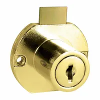 COMPX NATIONAL Deadbolt Lock: Keyed Alike, Vertical, Round, 1 1/2 in Body Ht, 1 3/4 in Body Wd (MPN C8703-C415A-3)
