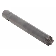 Six-flute countersink designed for smooth-finish chamfering of holes to accommodate flat-head screws. The 82° included angle and cobalt steel construction suit machining of hard materials. Six-flute geometry reduces chatter and vibration for a finer surface finish.