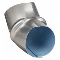 Pipe Insulation Jacketing: Aluminum Jacket, For 45° Elbow Fitting, For 8 5/8 in Max OD, Silver (MPN 25850)