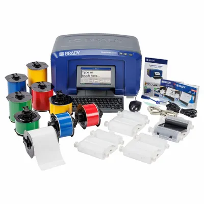 BRADY Desktop Printer: Pipemarking Identification, PC Connected/Standalone, Multi-Color - Standalone Desktop Printers