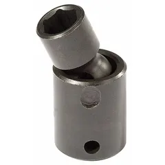 This 3/8" drive metric flex impact socket features a 12 mm 6-point standard design with a black oxide finish. It is intended for use with impact tools in high-torque applications such as automotive and industrial assembly. Not tether capable.