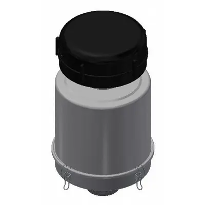 SOLBERG Filter Assembly: 2 micron Rating, 99% Efficiency, 11 in Outside Dia - Centrifugal Force Extreme Duty Inlet Filters