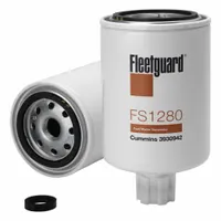 FLEETGUARD Automotive Fuel Filter: 16 13/16 in Overall Lg, 3 11/16 in Outside Dia, Diesel Fuel (MPN FS1280)