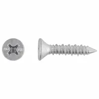 RED HEAD Concrete Anchor Screw: 1 1/4 in Overall Lg, 1/4 in Dia, Stainless Steel, Phillips, 100 PK (MPN 3373907)
