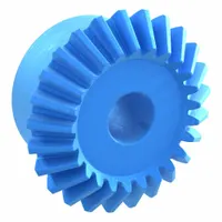 Miter Gear: For 90° Shaft Angle, Module m 1.25, 25 Teeth, Nylon, 8 mm Bore Dia, 20° Pressure Angle (MPN PM1.25-25)