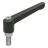 JW WINCO Adjustable Handles; Adjustable Levers: Zinc w/ SS Thread, M12 Thread, 32 mm Thread Lg (MPN 12N32A09K)