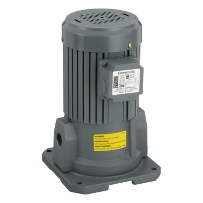 GRAYMILLS Machine Tool Pump: 230/460V AC, 1/2 hp, 500 SUS Max Visc, 35 gpm Max Flow - Suction-Style Coolant Pumps