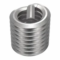 HELI-COIL Helical Insert: Tanged Tang Style, Free-Running, M6-1.00 Thread Size, Plain, Plain, 100 PK (MPN A1084-6CN090)