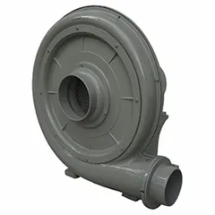 Three-phase direct-drive turbo blower with 1 hp output power and 562.5 cfm maximum flow rate. Suitable for industrial ventilation, material conveying, and process air supply requiring consistent high-volume airflow.