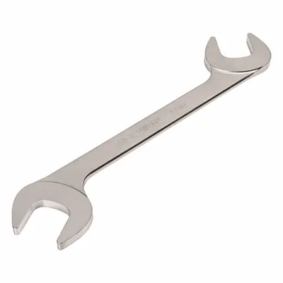 TEKTON Open End Wrench: Chromium Molybdenum Steel, Satin, 33 mm Head Size - Metric, Double End, Open End Wrenches