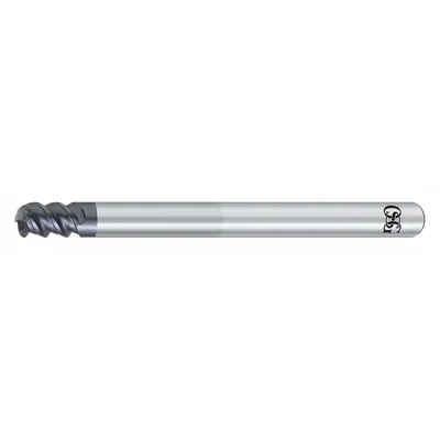 OSG Corner Radius End Mill: Carbide, WXS Coated, 3 Flute, 12 mm Mill Dia, 18 mm LOC - Reduced-Neck Carbide Corner-Radius End Mills for Hardened Materials