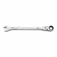 This 13 mm metric spline ratcheting combination wrench is constructed from alloy steel with a full polish chrome finish. The ratcheting box end enables faster fastener tightening and loosening without repositioning the tool. Suitable for general mechanical and assembly tasks