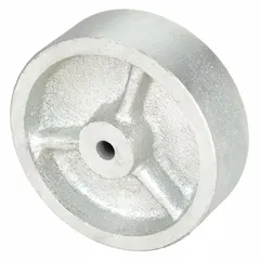 Replacement bottom wheel designed for use with compatible Dayton material handling equipment. Suitable for industrial applications such as warehouses and manufacturing facilities where reliable wheel replacement is required.