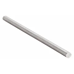 This fractional-inch high-speed steel drill bit blank has a 0.2500 in diameter with a tolerance of +0.0000/-0.0005 in and a 6 in overall length. It features a bright (uncoated) finish. Commonly used for creating custom-length drills, reamers, or other cutting tools in precision machining and toolmaking applications.