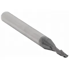 This general purpose carbide ball end mill features a 3/64" mill diameter, 1/8" length of cut, and 1-1/2" overall length. It has 2 flutes with an AlTiN coating for wear resistance. The ball nose design is used for creating contoured surfaces, slots, and 3D profiles in metal and composite workpieces.