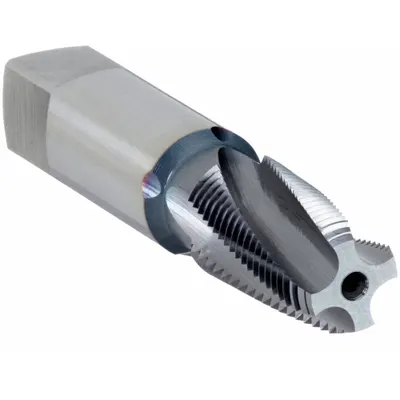 OSG Pipe and Conduit Thread Tap: 1/8"-27 NPT/ANPT, 4 Flute - Short-Projection Spiral-Flute Pipe Taps