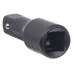 This 3/8" drive hand socket extension has a 3/8 in input and output drive size with a 3 in overall length. It is a standard type extension with a black oxide finish. Used to extend reach to recessed fasteners in general socket-driving applications.
