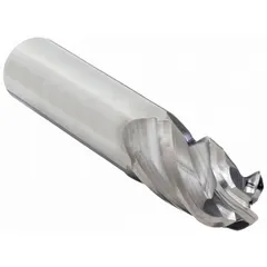 This carbide ball end mill features a ball nose geometry for 3D contouring, slotting, and profiling operations. With four flutes and an 11/16" cutting diameter, it is suited for general purpose milling of ferrous and non-ferrous materials. The 1-1/2" length of cut and 4" overall length provide reach for various workpiece geometries.