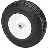 APPROVED VENDOR Flat-Free Wheel: 12 in Wheel Dia., 3 in Wheel Wd, Polyurethane, 325 lb Load Capacity (MPN 53CM59)