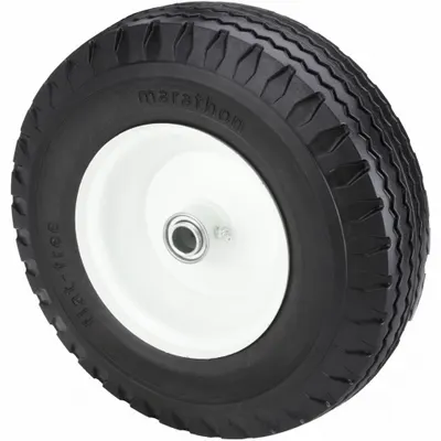 OEM Flat-Free Wheel: 12 in Wheel Dia - Flat-Free Polyurethane Foam Wheels