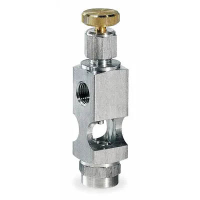LDI INDUSTRIES Needle Valve: 1 Feeds, 1/8" Inlet Thread Size, NPTF, 1/8" Outlet Thread Size - Replacement Valves for Oilers