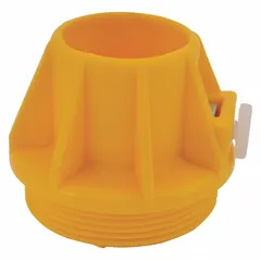 This bung adapter connects a pump or hose to a drum or container opening for controlled fluid transfer. Compatible with manufacturer model number 2RUJ9. Suitable for industrial fluid handling applications.