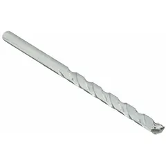 Round-shank masonry drill bit with a 5/32 in diameter, 3 in overall length, and 2 in maximum drilling depth. Designed for hammer drilling in masonry materials such as brick, block, and concrete. Suitable for installing anchors or running conduit in construction and renovation applications.