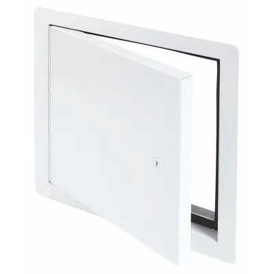 TOUGH GUY Access Door: 8 in Ht, 8 in Wd, Piano Hinge, Exposed Flange, Aluminum, Powder Coated - Locking Access Doors
