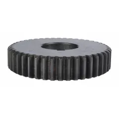 Replacement output gear for hoists. Transmits torque from the motor to the lifting mechanism for controlled vertical movement. Suitable for use in material handling applications.