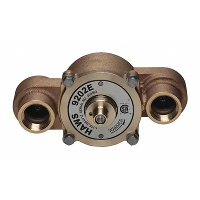 HAWS 9202E Thermostatic Mixing Valve, 1 1/4 in NPT x 1 1/4 in NPT, for Showers - Thermostatic Mixing Valves