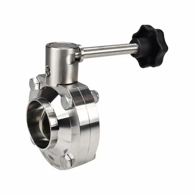 DIXON Butterfly Valve: 1/2 in Pipe Size, Solder, 140 psi Max. Pressure (CWP) - 3-A Certified Stainless Steel Butterfly Valves