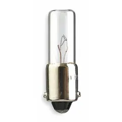 BA9s T2-1/2 Tubular Incandescent Lamp, 120V AC, White, 10-Pack