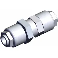 SMC Fitting: 3/8 in OD x 1/4 in OD Size, Compression x Compression, PFA (MPN LQ1P3A)