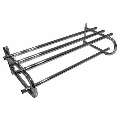 OEM Wall-Mount Garment Rod: Rod Design (No) Hooks - Wall-Mount Coat Hooks