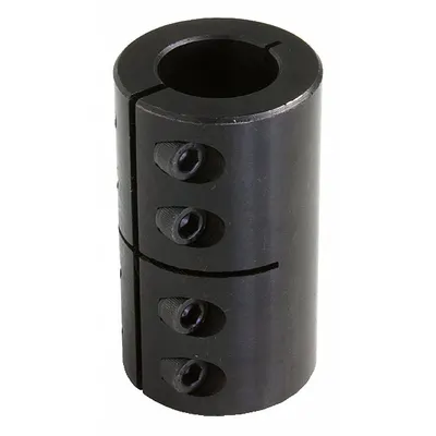 Dayton Rigid Shaft Coupling: 1 in Bore Dia 1, 1 in Bore Dia 2, For Round Shaft Type - One-Piece Rigid Shaft Couplings