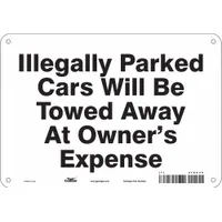 Safety Sign: 7 in x 10 in Nominal Sign Size, Aluminum, 0.032 in, Not Retroreflective (MPN 478C30)
