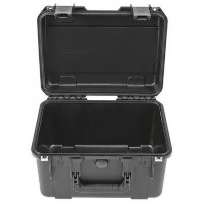 SKB Protective Case: 10 1/2 in x 15 in x 9 in Inside, No Foam, Black, Stationary - Suitcase-Style Cases