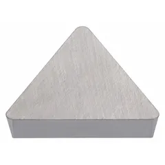 Triangle (T) indexable turning insert for general-purpose turning and facing operations. Suitable for medium-duty machining of steel and cast iron, offering balanced wear resistance and toughness.