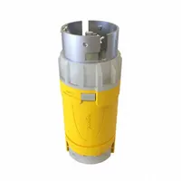 LEGRAND Locking Plug: Non-NEMA, Yellow, 250V AC, 50 A, 3 Pole, 4 Blade (MPN CR6365C)