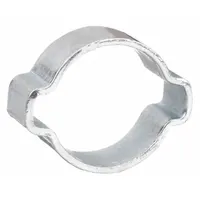 Hose Clamp: 31/64 in – 19/32 in Clamping Dia, Zinc Plated Steel, 2,500 N Max Closing Force (MPN 10100019-100)