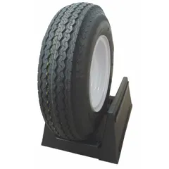Complete street tire and wheel assembly for trailer applications. Tire size 4.80-8 with 8X3.75 5-4.5 wheel specification. Suitable for light-duty trailers such as utility, boat, or small equipment trailers.