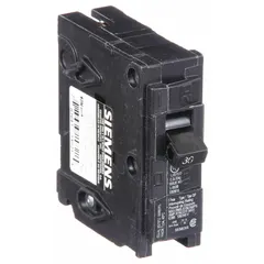 Single-pole miniature circuit breaker rated 30 A at 120V AC, designed for plug-in installation in compatible load centers. Provides overcurrent protection for branch circuits in residential and commercial electrical distribution panels.