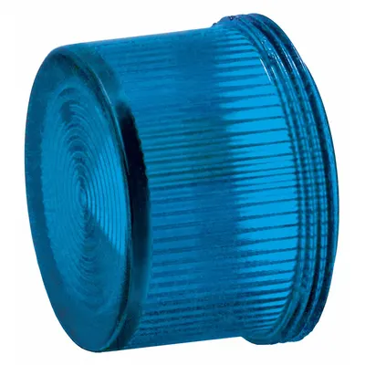 Siemens Pilot Light Lens: 30 mm Panel Mounting Hole Dia, Blue, Concentric Rings - Pilot-Light Lenses