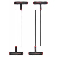 EKLIND Hex Key: 1 Ball Ends, 7/64 in Tip Size, SAE, Long, Alloy Steel, Black Oxide, T, 1 Tips, 4 PK (MPN 61807)
