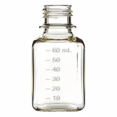 PETG Lab Media Bottle, 2.03 fl oz, Colorless, Graduated