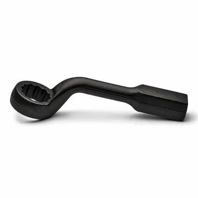 WRIGHT Striking Wrench: Steel, Black Oxide, 2 1/4 in Head Size, 13 1/2 in Overall Lg - SAE, Single End, 12-Point, Box End Wrenches