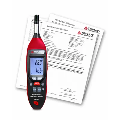 TRIPLETT Digital Psychrometer: Onboard, Included - Standard Temperature & Humidity Meters
