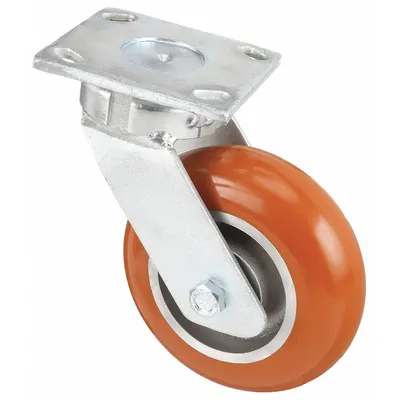 OEM Plate Caster: Swivel - Extended-Lead Kingpinless Plate Casters